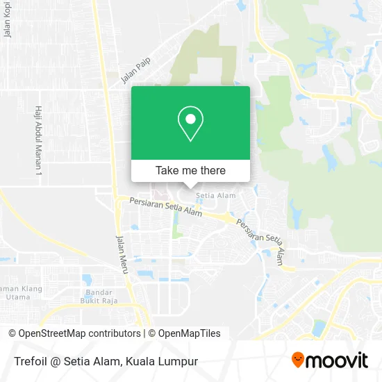 Trefoil @ Setia Alam map