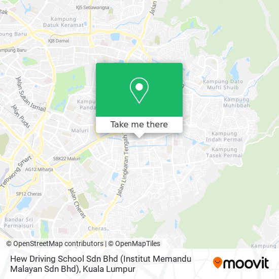 Hew Driving School Sdn Bhd (Institut Memandu Malayan Sdn Bhd) map