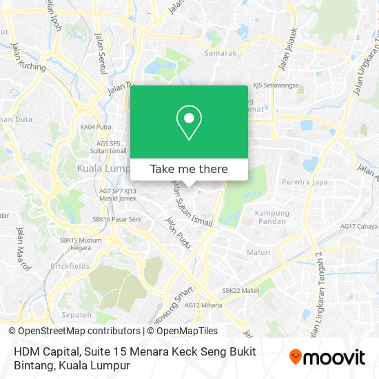 HDM Capital, Suite 15 Menara Keck Seng Bukit Bintang map