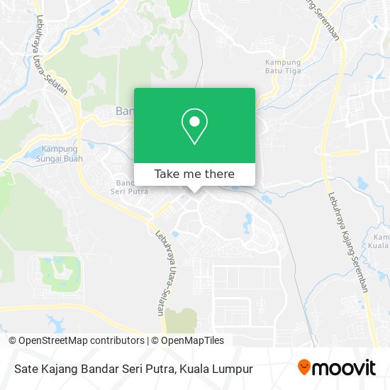 Peta Sate Kajang Bandar Seri Putra