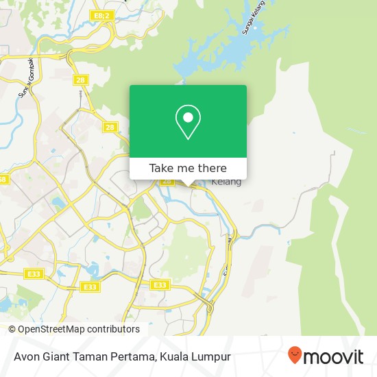 Avon Giant Taman Pertama map