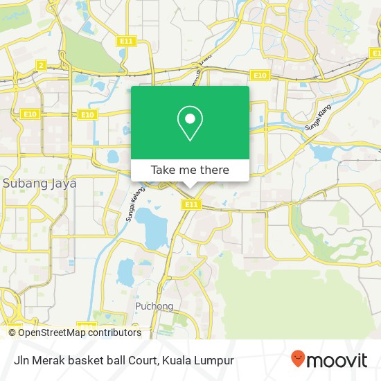 Jln Merak basket ball Court map