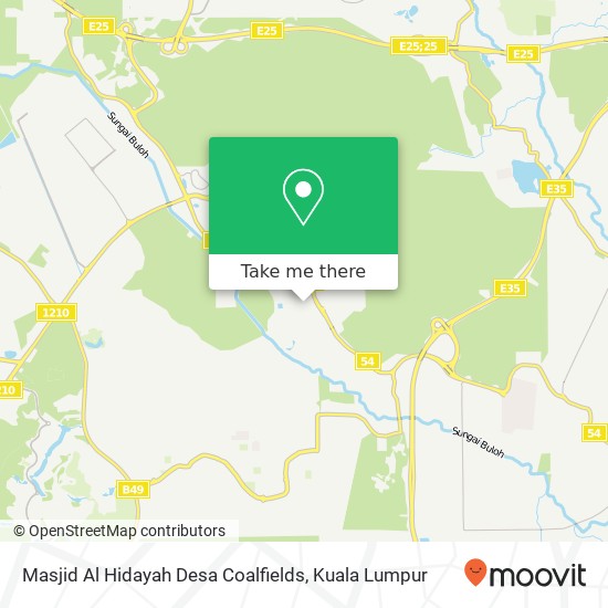 Peta Masjid Al Hidayah Desa Coalfields
