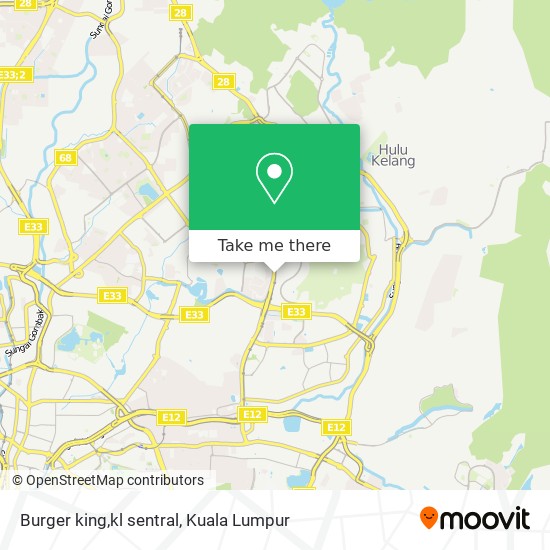 Burger king,kl sentral map