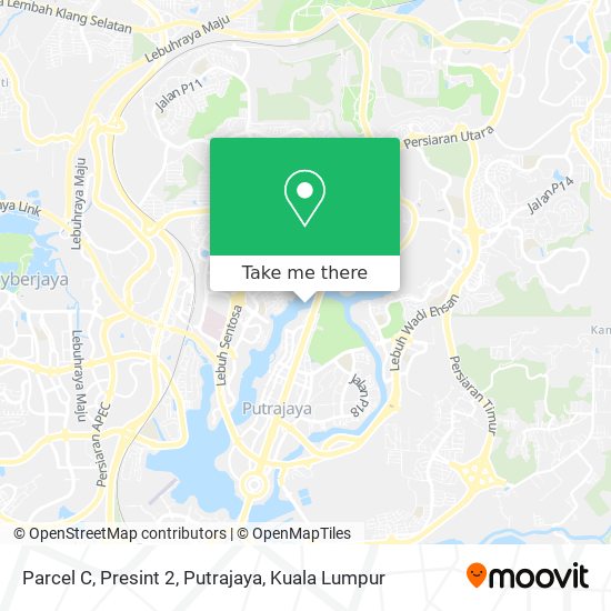 Peta Parcel C, Presint 2, Putrajaya