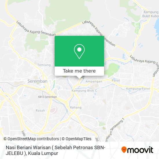 Peta Nasi Beriani Warisan ( Sebelah Petronas SBN-JELEBU )
