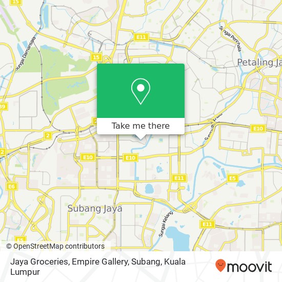 Jaya Groceries, Empire Gallery, Subang map