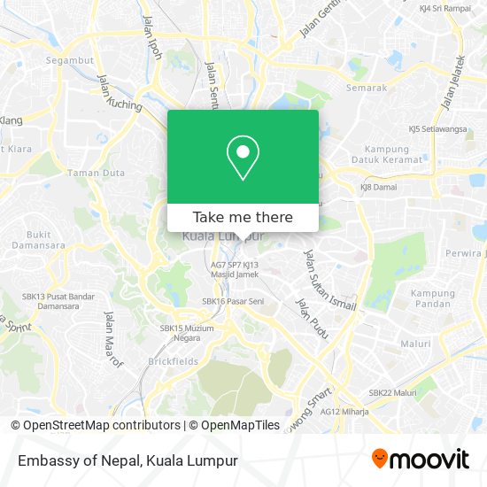 Embassy of Nepal map