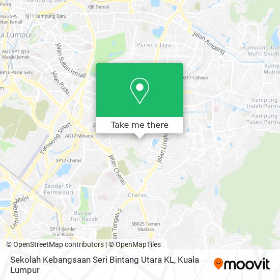 Sekolah Kebangsaan Seri Bintang Utara KL map