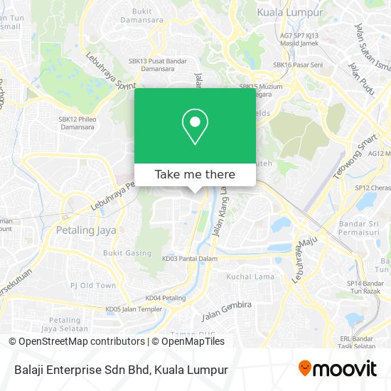 Balaji Enterprise Sdn Bhd map