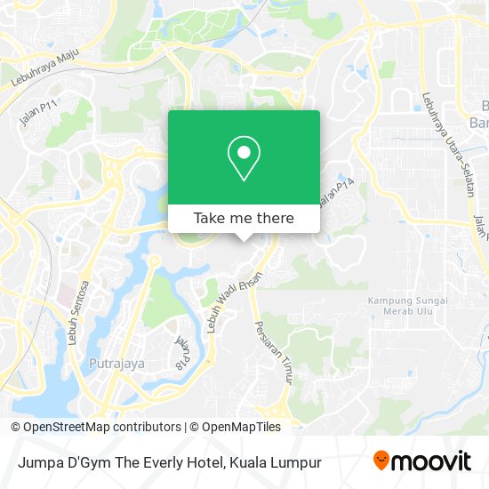 Jumpa D'Gym The Everly Hotel map