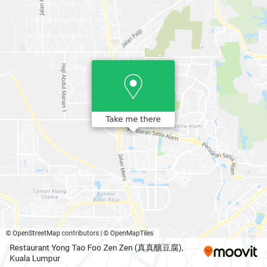 Restaurant Yong Tao Foo Zen Zen (真真釀豆腐) map