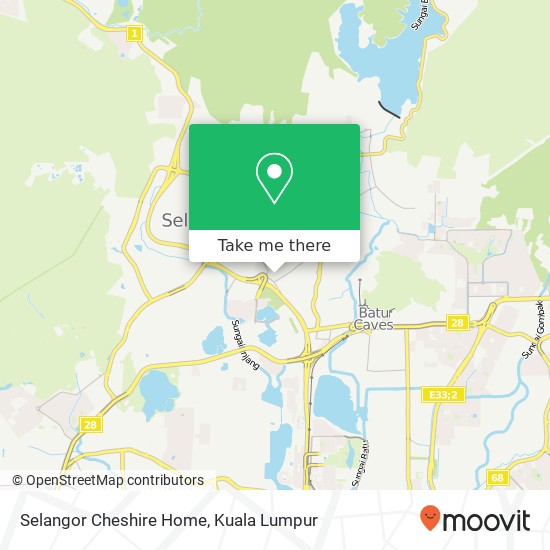 Selangor Cheshire Home map