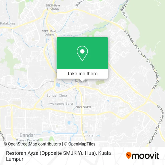 Peta Restoran Ayza (Opposite SMJK Yu Hua)
