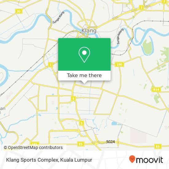 Klang Sports Complex map