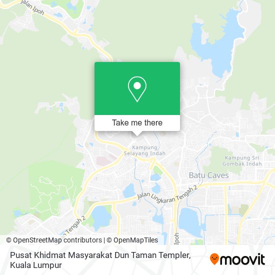 Peta Pusat Khidmat Masyarakat Dun Taman Templer