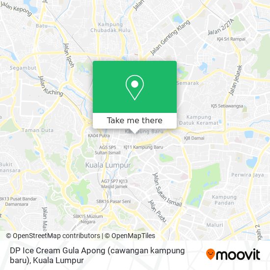 Peta DP Ice Cream Gula Apong (cawangan kampung baru)