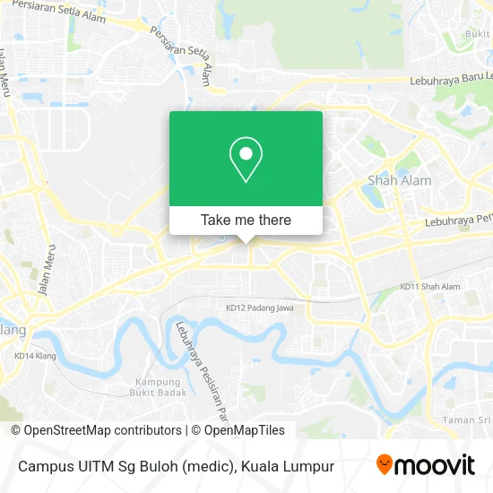 Campus UITM Sg Buloh (medic) map