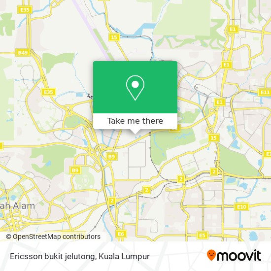 Ericsson bukit jelutong map