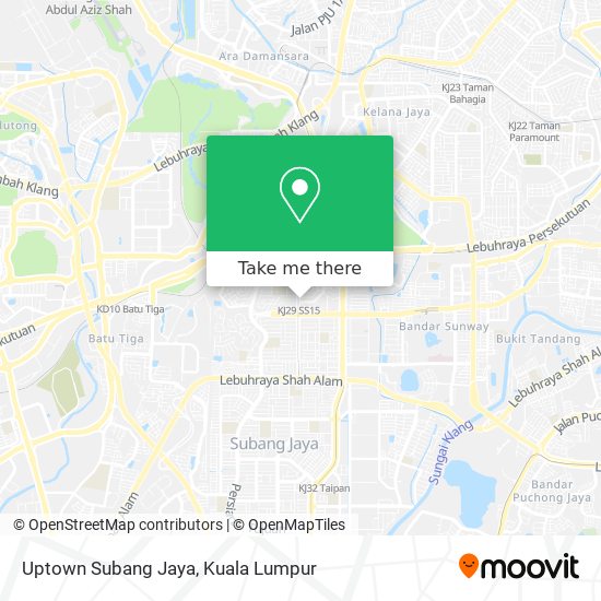 Uptown Subang Jaya map