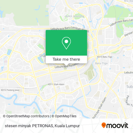 stesen minyak PETRONAS map