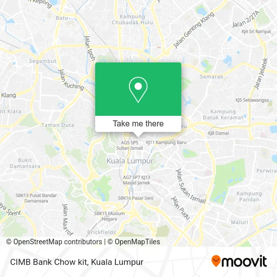 CIMB Bank Chow kit map