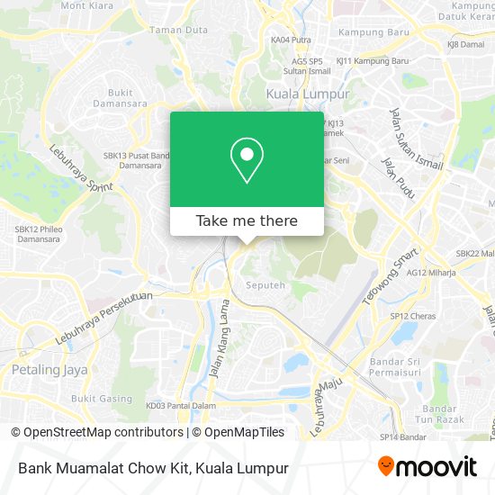 Bank Muamalat Chow Kit map