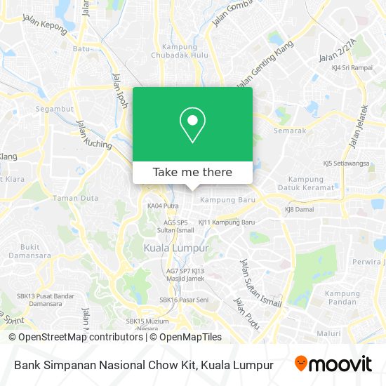 Bank Simpanan Nasional Chow Kit map