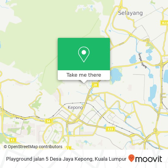 Playground jalan 5 Desa Jaya Kepong map