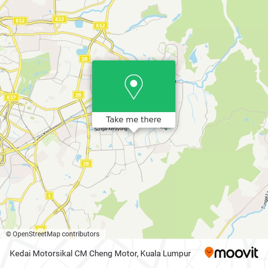 Kedai Motorsikal CM Cheng Motor map