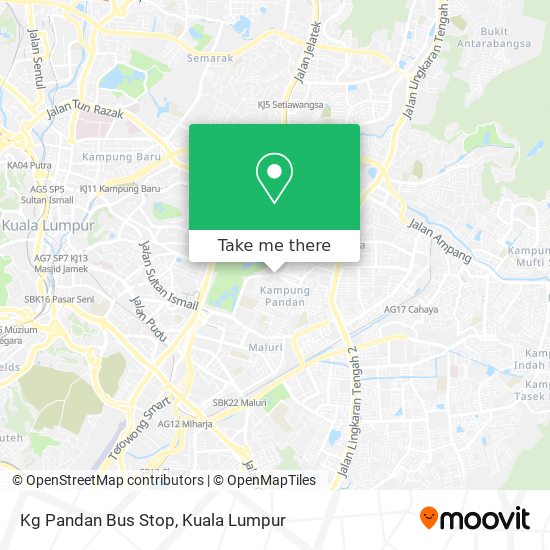 Kg Pandan Bus Stop map
