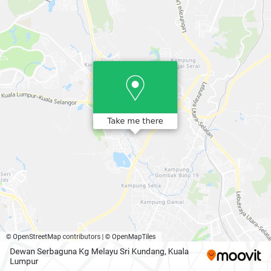 Peta Dewan Serbaguna Kg Melayu Sri Kundang
