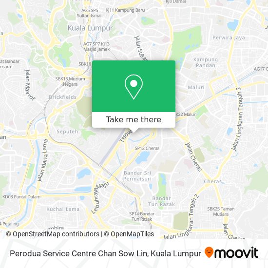 Perodua Service Centre Chan Sow Lin map