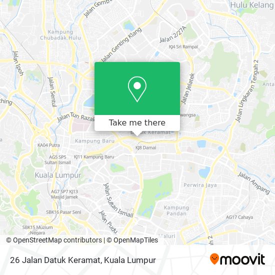 Peta 26 Jalan Datuk Keramat