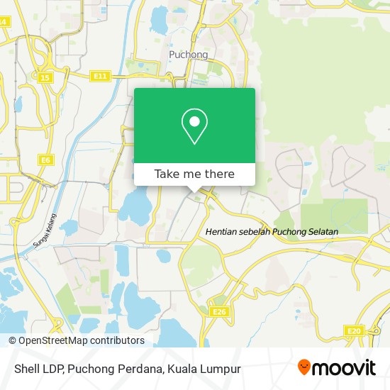 Shell LDP, Puchong Perdana map
