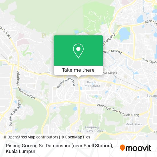 Peta Pisang Goreng Sri Damansara (near Shell Station)