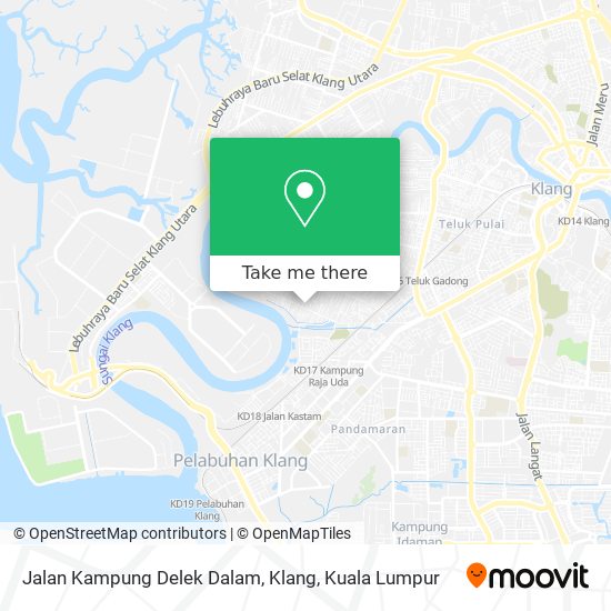 Peta Jalan Kampung Delek Dalam, Klang