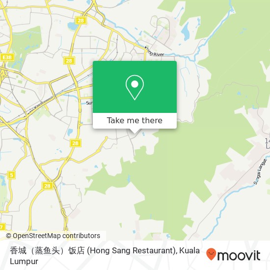 香城（蒸鱼头）饭店 (Hong Sang Restaurant) map