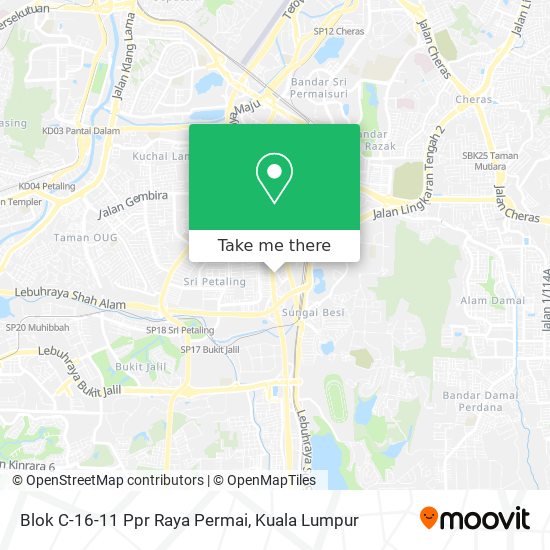 Blok C-16-11 Ppr Raya Permai map