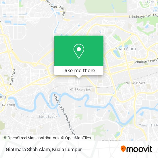 Giatmara Shah Alam map