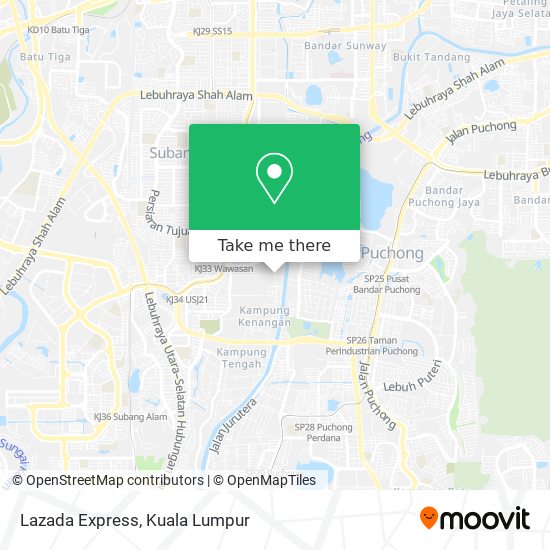 Lazada Express map