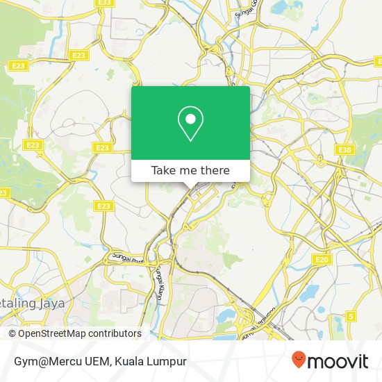 Gym@Mercu UEM map