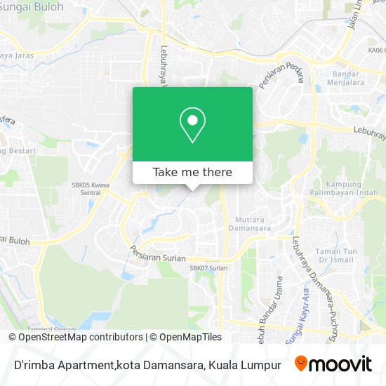 D'rimba Apartment,kota Damansara map
