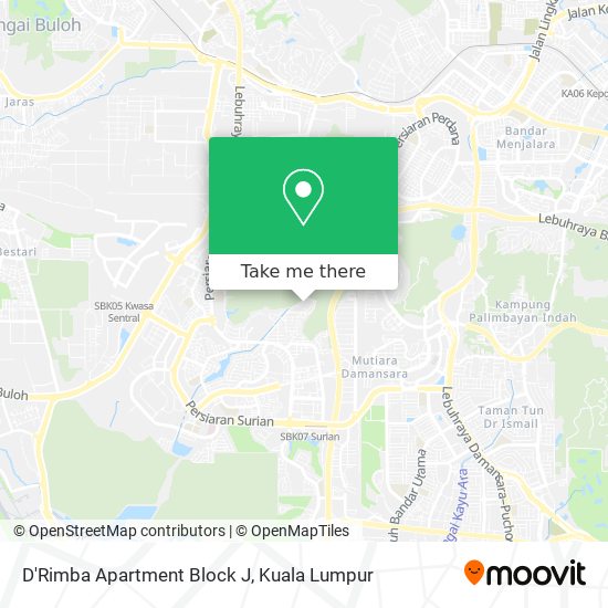 D'Rimba Apartment Block J map