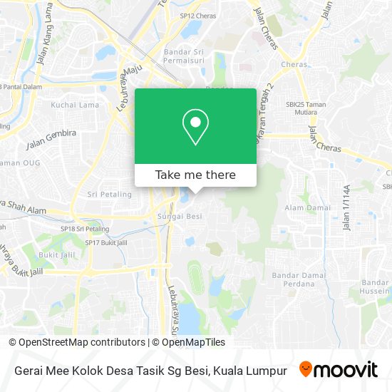 Peta Gerai Mee Kolok Desa Tasik Sg Besi