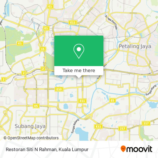 Peta Restoran Siti N Rahman