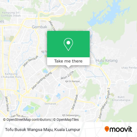 Tofu Busuk Wangsa Maju map