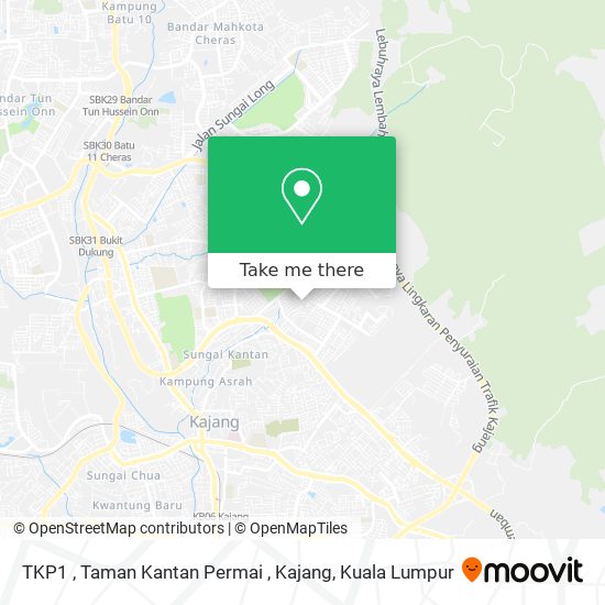 TKP1 , Taman Kantan Permai , Kajang map