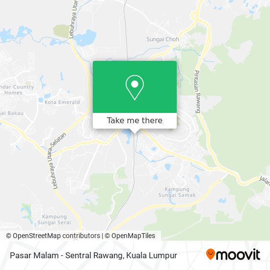 Pasar Malam - Sentral Rawang map