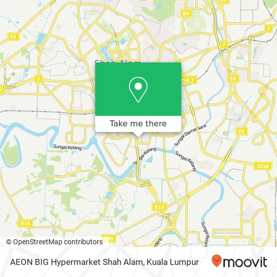 Peta AEON BIG Hypermarket Shah Alam